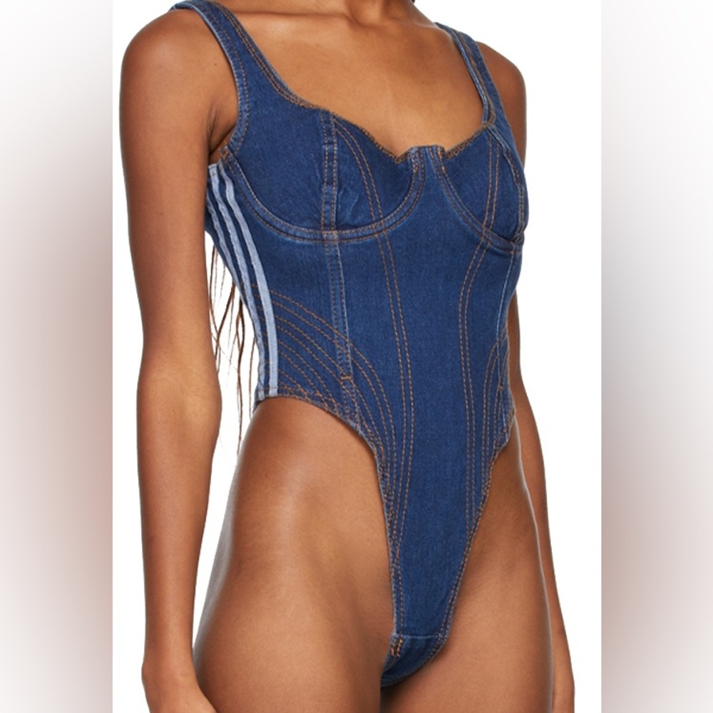 Adidas x Ivy Park Rodeo Denim Bodysuit - size S
